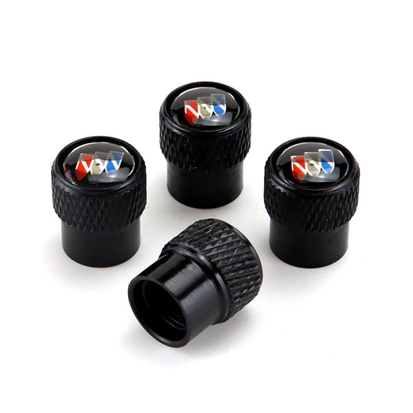 Buick Black Tire Valve Caps - Extra Spare Cap Total 5 Caps - Image 2