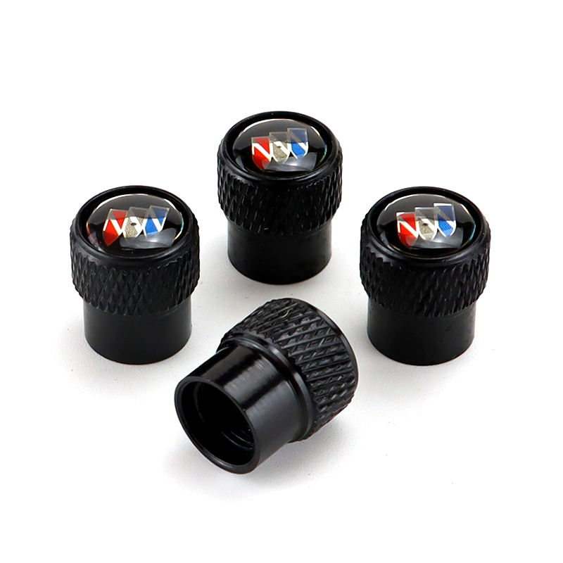 Buick Black Tire Valve Caps - Extra Spare Cap Total 5 Caps - Image 2