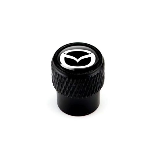 Mazda Black Tire Valve Caps – Extra Spare Cap Total 5 Caps
